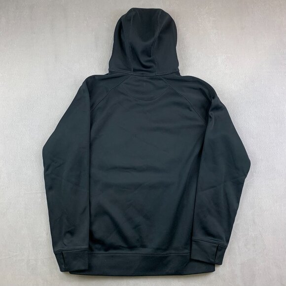 Burton Mens Sweater Small Black Crown Bonded Pullover Hoodie Snowboarding Logo - Picture 8 of 9